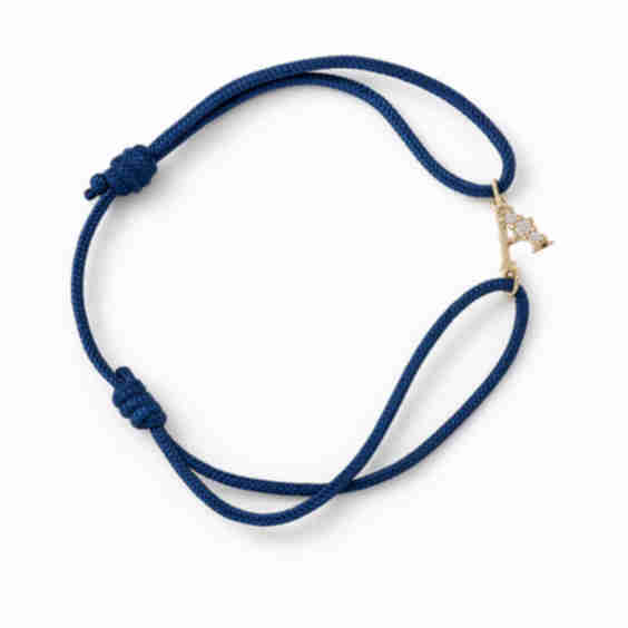 Ava Initial Tie Bracelet