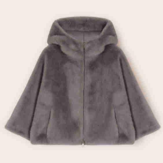 Plush Hooded Cape