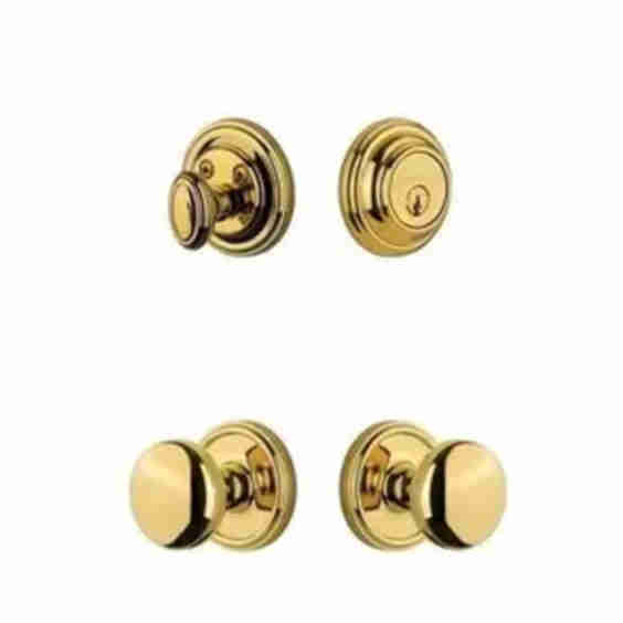 Georgetown Rosette Entry Set with Fifth Avenue Knob