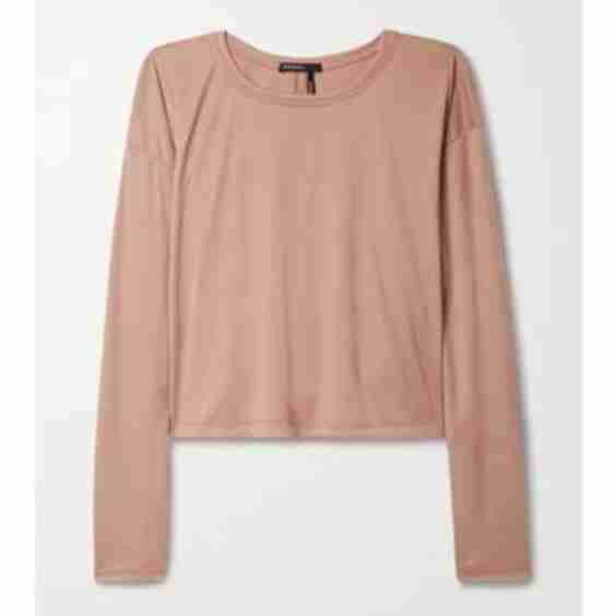Storm Cutout Ribbed Stretch-Modal Top