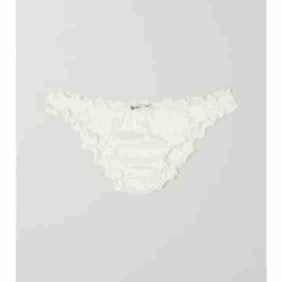 Lombard Street Ruffled Silk-Blend Satin Briefs
