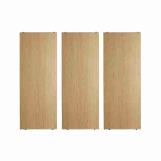 Nisse Strinning for String shelf Oak 78x30 CM 3-Pack