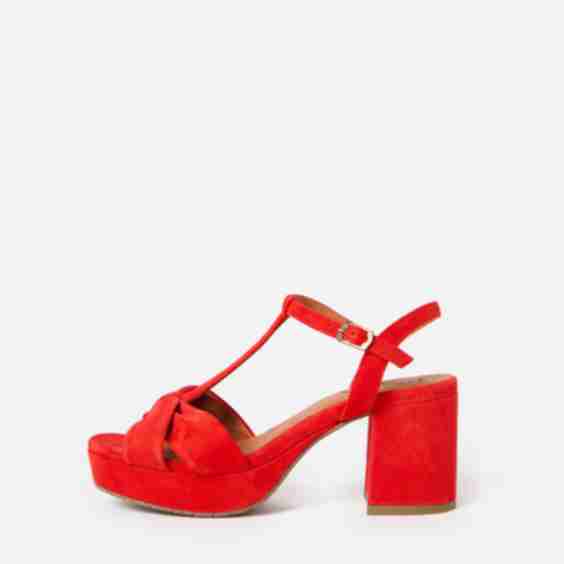 Celia Suede Platform Heeled Sandals
