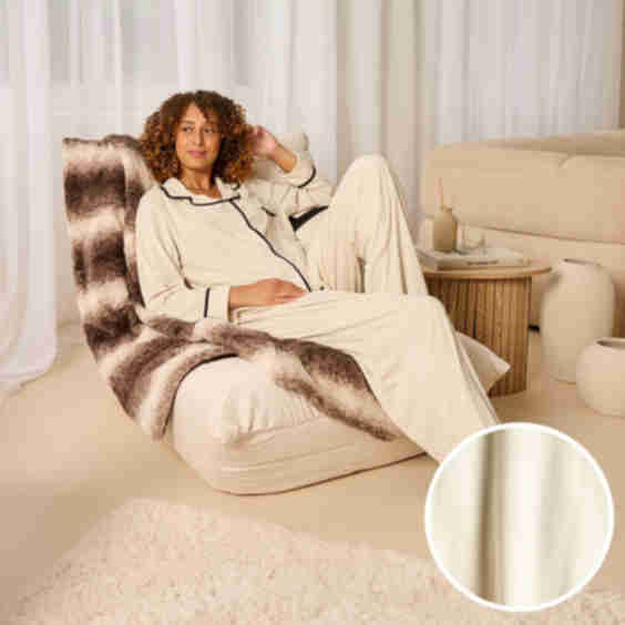Piped Button Through Pyjama Set
