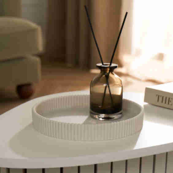 Round Ribbed Tray