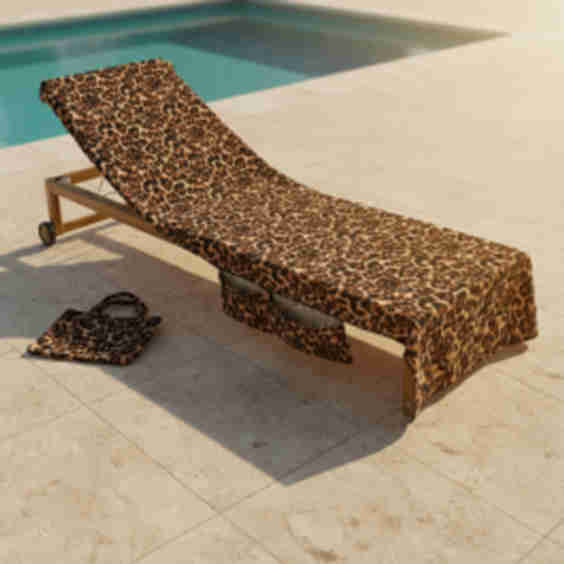 Leopard Print Beach Towel