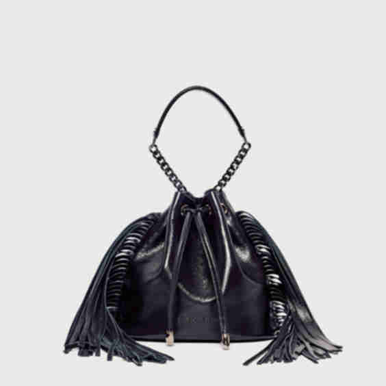 Nest Gotham Shiny Leather Mini Bucket Bag