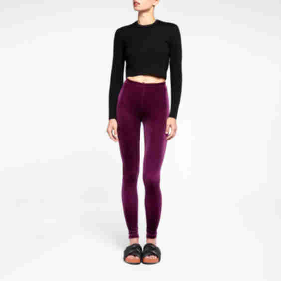 Smooth Velvet Leggings 