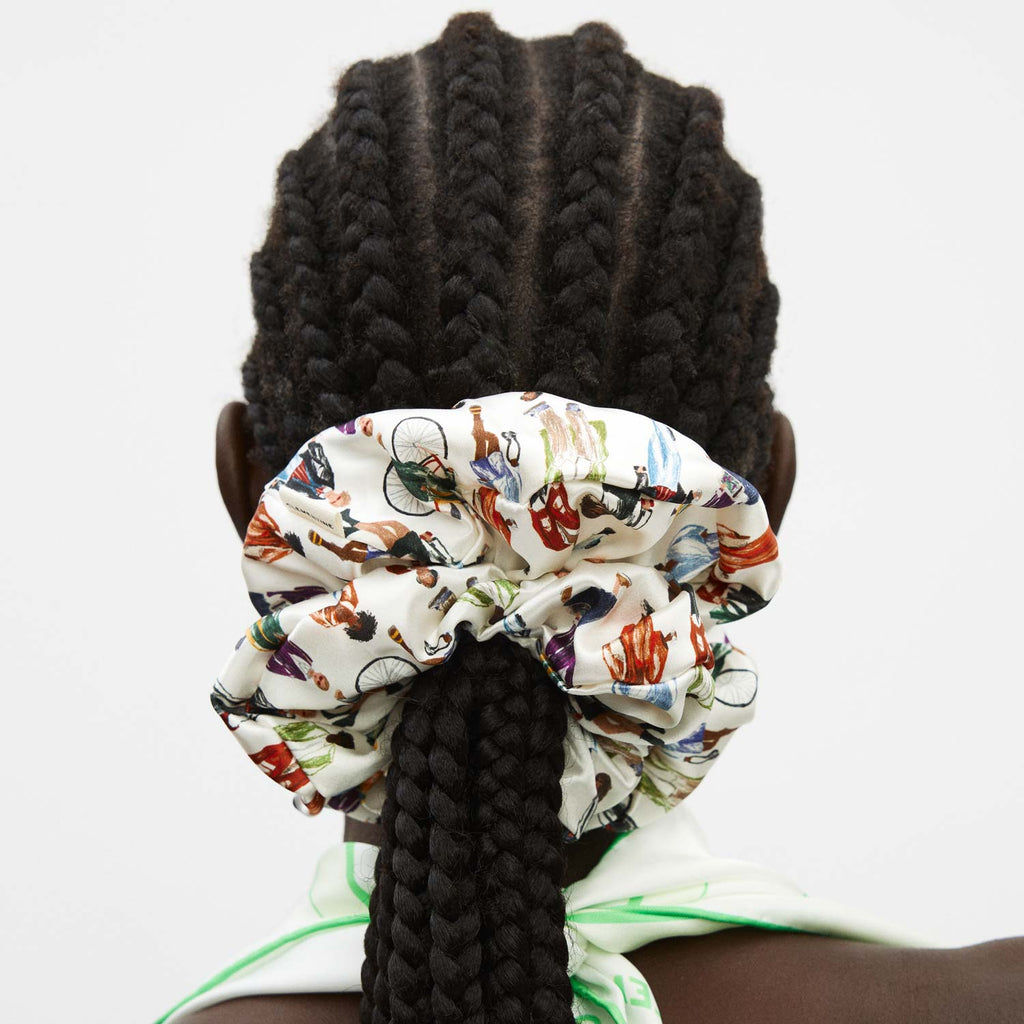 Clementine in NY Silk Scrunchie XL