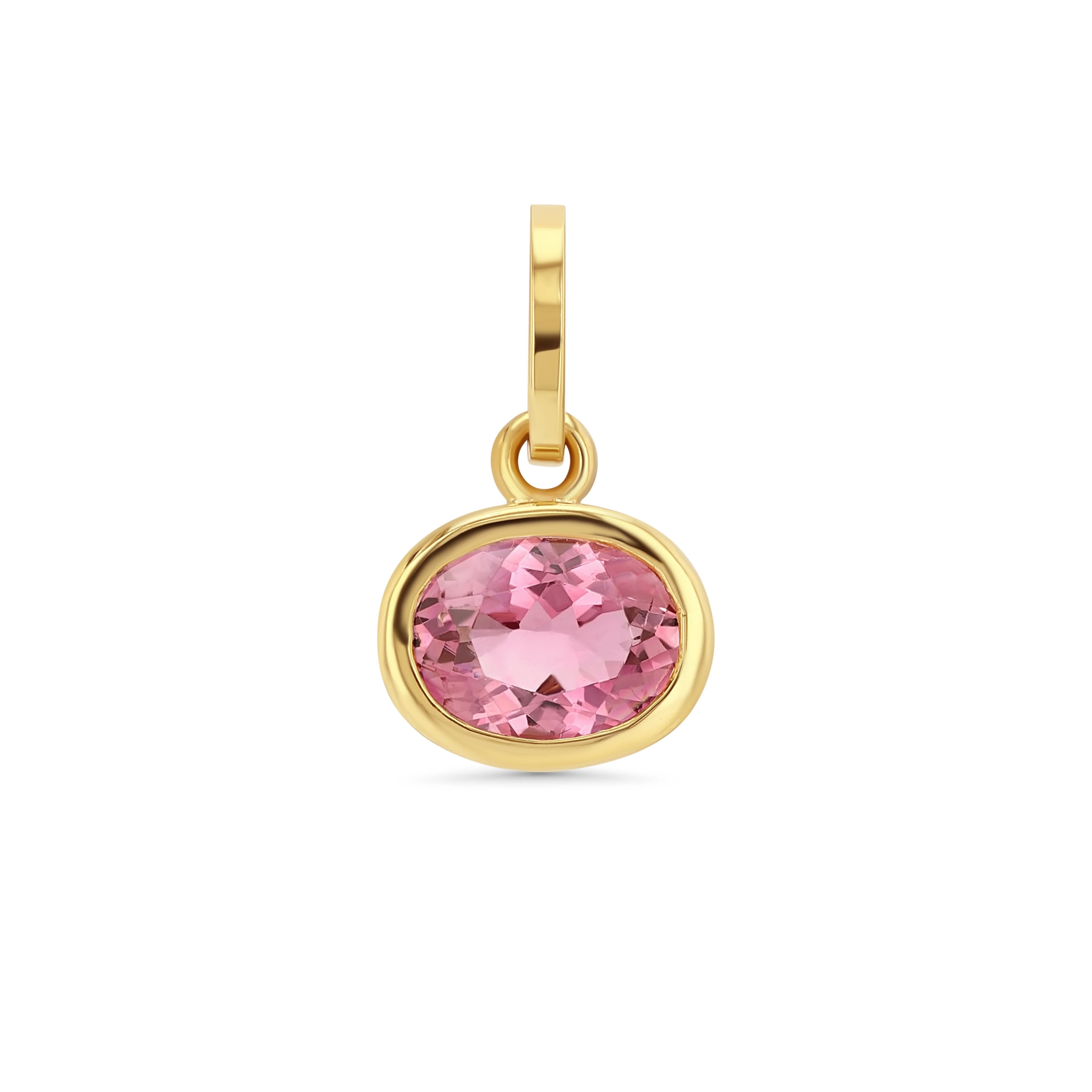 Tourmaline Oval Birthstone Charm