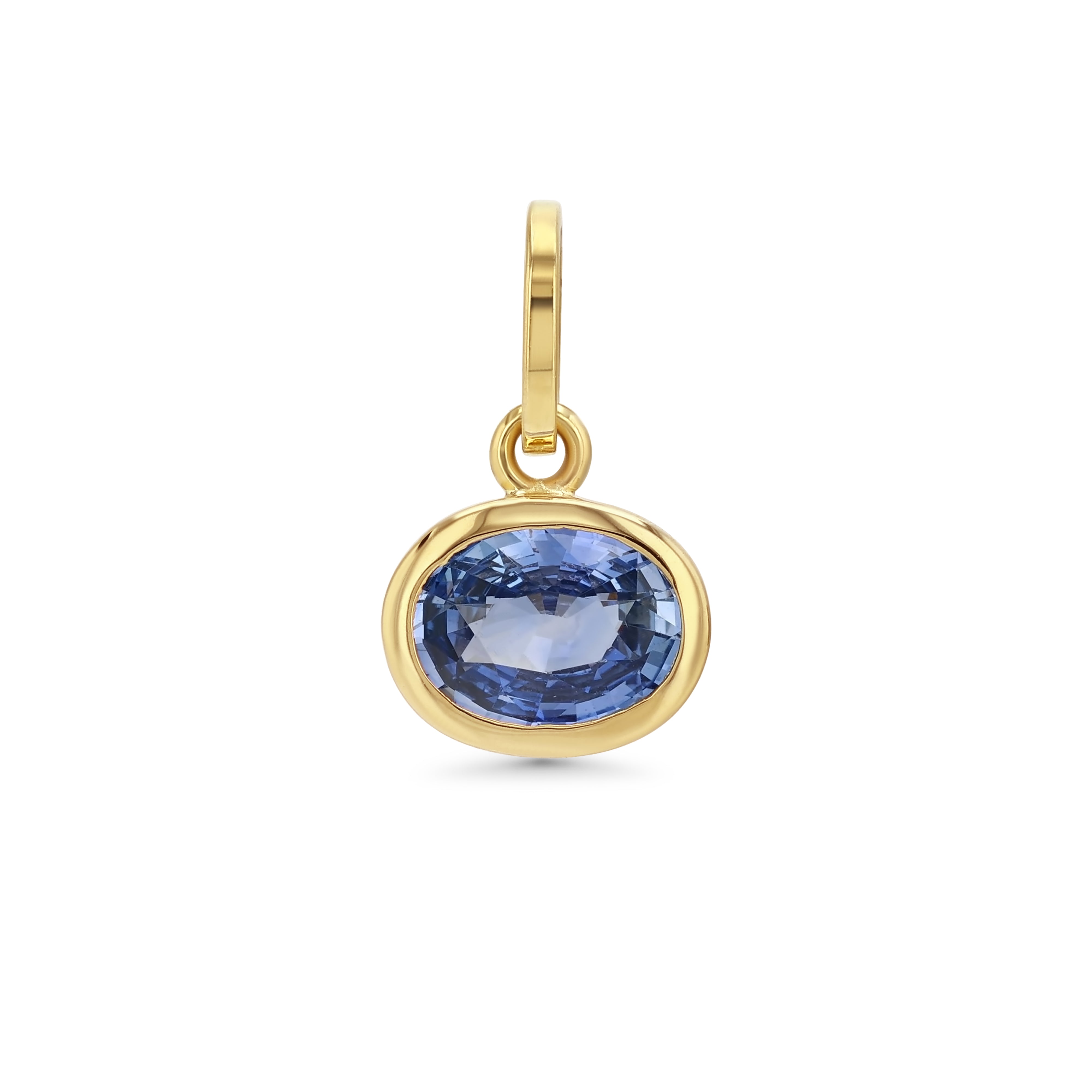 Sapphire Oval Birthstone Charm