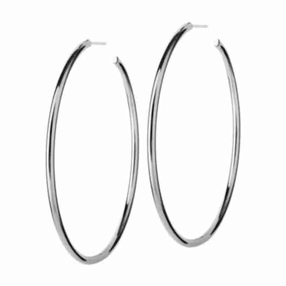Hoops Large Steel Earrings