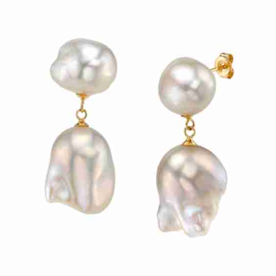 Freshwater Baroque Pearl Glory Earrings