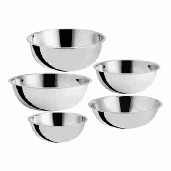 Heavy Weight Stainless Steel Mixing Bowl Set - 5