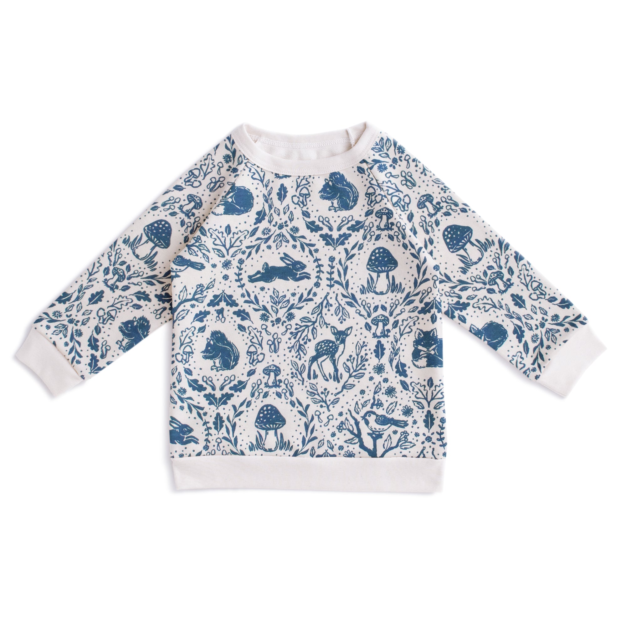 Sweatshirt Animal Tapestry Delft Blue