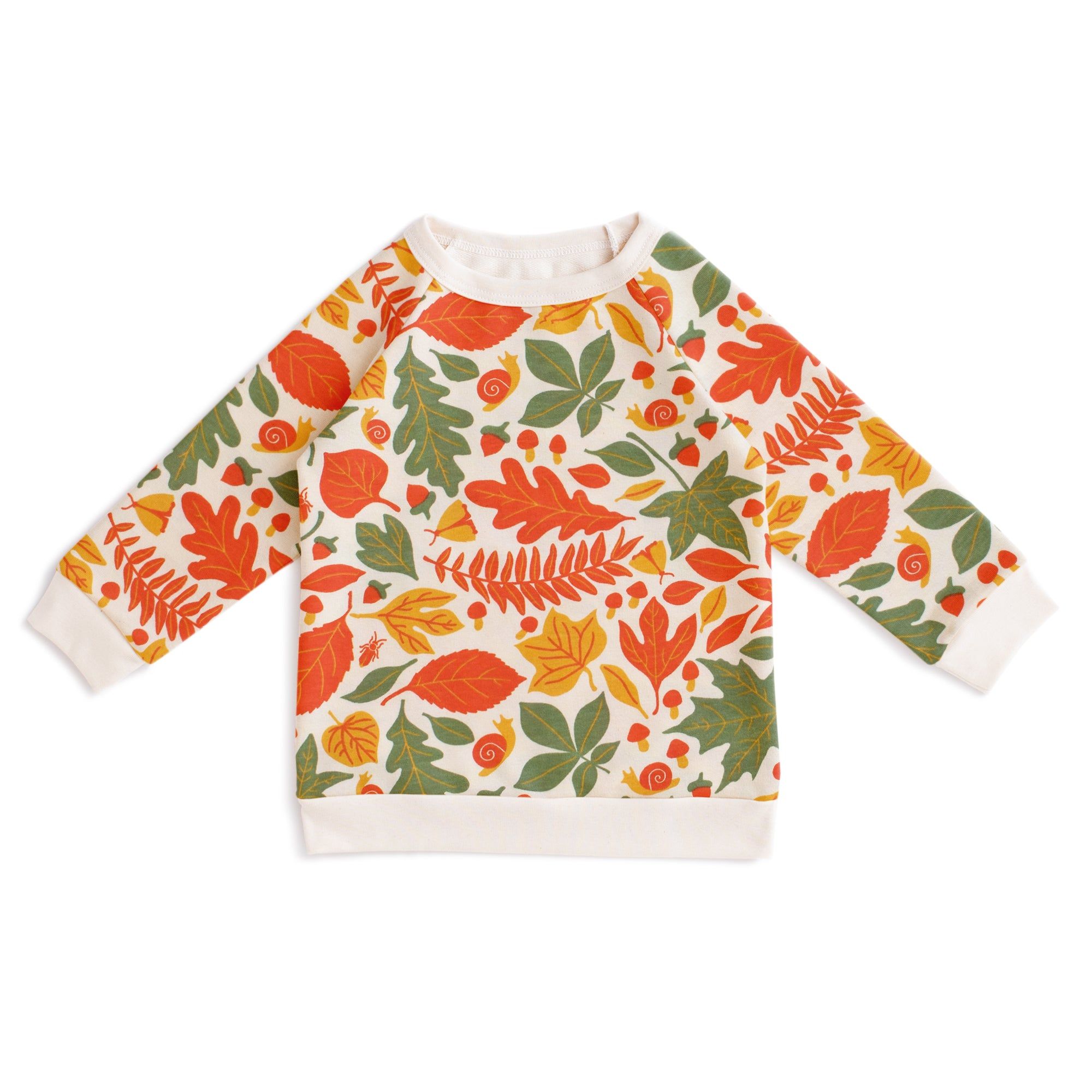 Sweatshirt Leaves Yellow Green