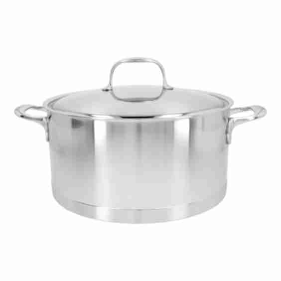 Atlantis 8.9qt 18/10 Stainless Steel Dutch Oven with Lid