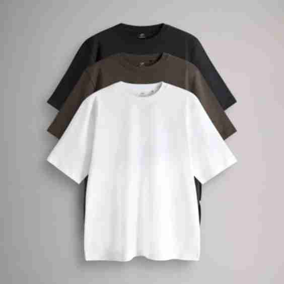 The Set 3 Pack Heavyweight Longline Boxy T-Shirts