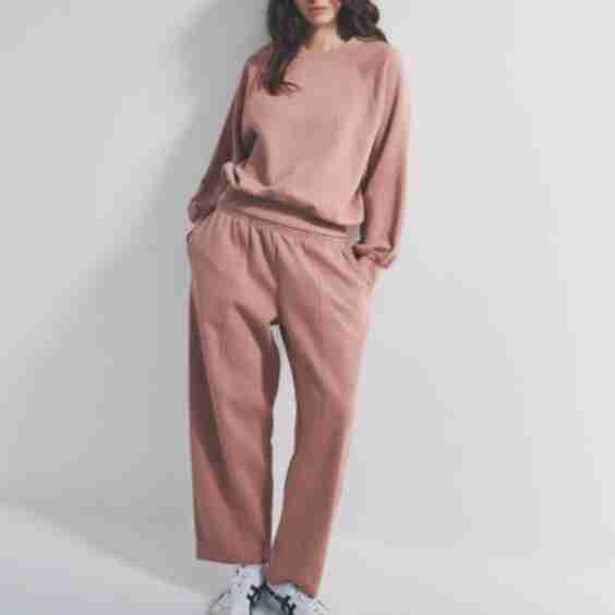 Oversized Raglan Sweatshirt and Barrel Leg Jogger Co-Ord 
