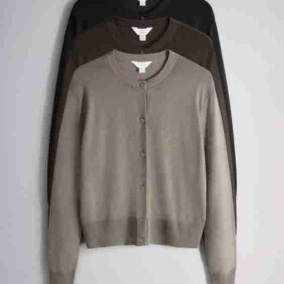 3 Pack Fine Knit Button Through Cardigans